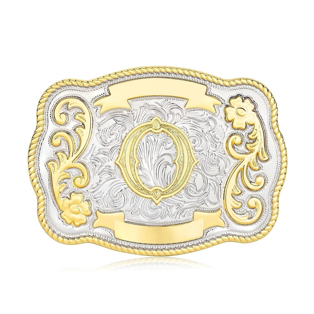 4819 Vintage Belt Buckle Western Cowboy Rodeo Initial Letter ABCDMRJ to Z